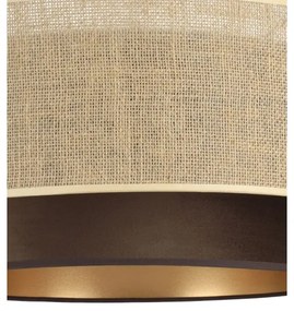 SARTA felületre szerelhető csillár 1xE27/60W/230V barna/juta