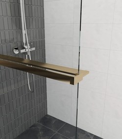 Erga Paris, Beépíthető zuhanykabin 70x200 cm, 8 mm-es matt üveg, arany matt profil, ERG-V02-PARIS-070x200-FR-GB
