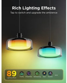 Govee - LED RGBICWW Fényerőszabályozható kábeles csillár LED/21W/230V matt Wi-Fi