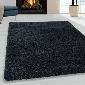 Antracitszürke szőnyeg 80x150 cm Fluffy – Ayyildiz Carpets