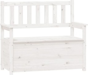 vidaXL fehér tömör fenyőfa pad 112,5 x 51,5 x 96,5 cm