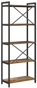 Könyvszekrény Régi fa 60 x 30 x 153 cm Faanyag