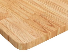 világosbarna kezelt tömör fa fürdőszobai pult 80 x 40 x 2,5 cm