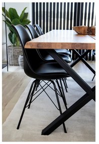 Fekete étkezőszék szett 2 db-os Oslo – House Nordic