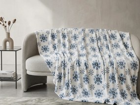 Mikroplüss takaró ICY FLAKES, fehér Méret: 200 x 220 cm