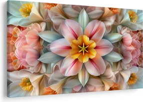 Kép - Kaleidoszkópos virág (90x60 cm)