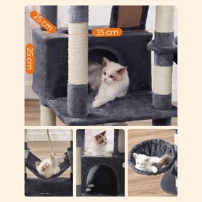 Nagy macskakaparó, 168 cm magas, füstszürke | feandrea