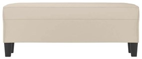 krémszínű mikroszálas szövet pad 100 x 35 x 41 cm