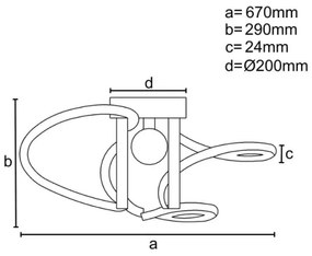 LED állítható mennyezeti lámpa LED/70W/230V 3000-6500K + DO