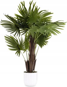 Dekoratív LED-es műnövény magas pálma bokor 1 m led világítás