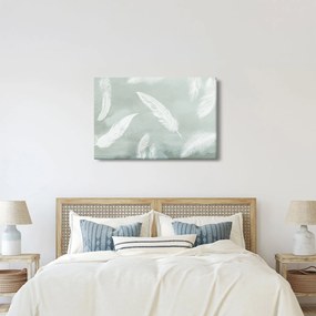 Kép - Fehér tollak (90x60 cm)