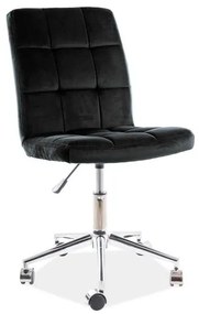 Irodai szék Triton Velvet, fekete