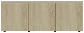 sonoma tölgy színű szerelt fa TV-szekrény 80 x 34 x 30 cm