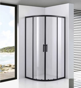 Avignon || 6mm Black íves zuhanykabin 80*80 190cm