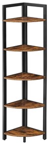 NAVARO könyvszekrény barna/fekete LLS803B01