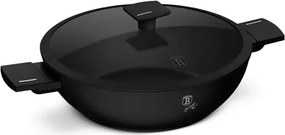 BerlingerHaus Wok fedővel (30 cm) Matte Black Collection BH/8182