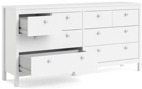 Fehér alacsony komód 159x80 cm Madrid – Tvilum