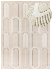 Krémszínű szőnyeg 80x150 cm Flora – Universal