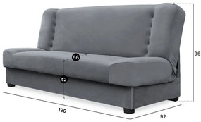 2 darabos kétszemélyes kanapé szett szürke színben. PIANO