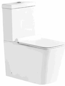 Mexen Cube monoblokkos wc leeresztő automatikás ülőkével, Fehér - 31014000