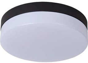 Lucide Lucide 79111/24/30 - LED Fürdőszobai lámpa BISKIT LED/12W/230V IP44 fekete LC3735