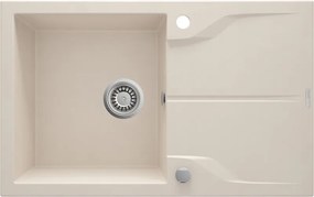 Andante gránit mosogató_beige_1 medence+csepegtető