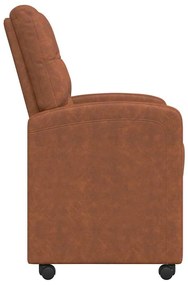 Kerekes Étkező Székek 2 pcs Barna 58 x 67 x 97 cm Műbőr