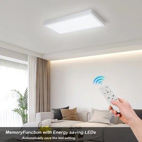 Brilagi - FRAME SMART fényerőszabályozható LED lámpatest 30W/230V fehér IP44 + távirányító