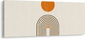 Kép - Barna ívek (120x50 cm)