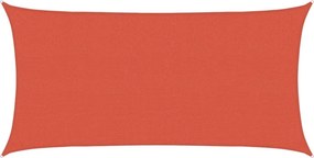 vidaXL terrakotta HDPE napvitorla 160 g/m² 2,5 x 5 m