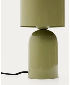 Zöld asztali lámpa fém búrával (magasság 28 cm) Monze – Kave Home