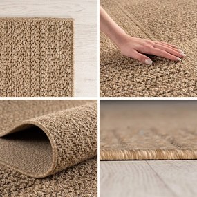 Barna kerek kültéri-beltéri szőnyeg ø 160 cm Timber 1405 – Ayyildiz Carpets