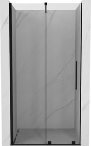 Mexen Velar, nyitható tolóajtó 80x200 cm, 8mm átlátszó üveg, fekete matt, 871-080-000-01-70