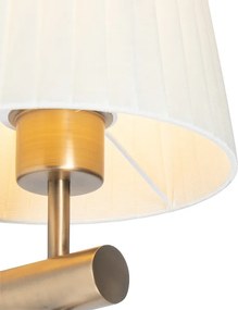 Okos fali lámpa bronz színben, fehér búrával, WiFi A60-nal - Pluk