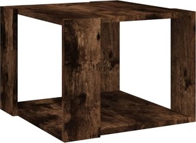 vidaXL füstös tölgy színű szerelt fa dohányzóasztal 40 x 40 x 30 cm