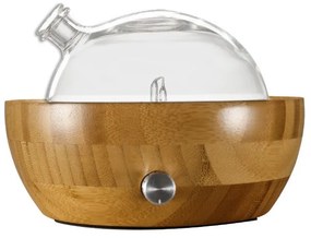 Aroma diffúzor, illóolaj párologtató, bambusz és üveg