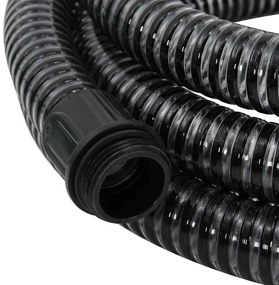 fekete PVC szívótömlő sárgaréz csatlakozókkal 1,1 15 m&quot;