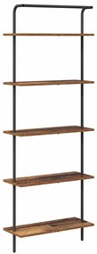 Könyvespolc Régi fa 60 x 24 x 168 cm Faanyag