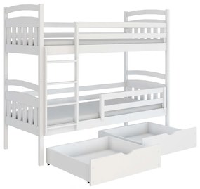Gyerekágy 90 x 200 cm Galvin (ágyráccsal és tárolóhellyel) (fehér). 1013523