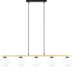 Emibig modern függeszték allora fehér fekete arany emi1254/5