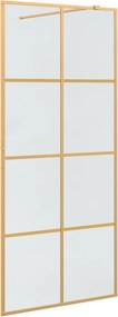 vidaXL Walk-in zuhanyfal Arany 90 x 195 cm edzett üveg