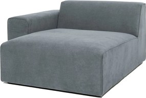 Szürke kordbársony kanapé modul (bal oldali) Sting – Scandic