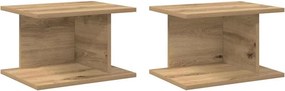 vidaXL Éjjeli asztal 2 pcs Artisan tölgy 40 x 30 x 25 cm Faanyag