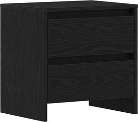 vidaXL Éjjeliszekrény fiókkal Fekete tölgy 45 x 34 x 44,5 cm Faanyag