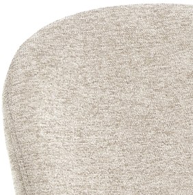 MAZZONI EXPORT FIORA Bézs (Apia 453 szövet) / fekete váz – MODERN KÁRPITOZOTT CHENILLE SZÉK NAPPALIBA/ÉTKEZŐBE