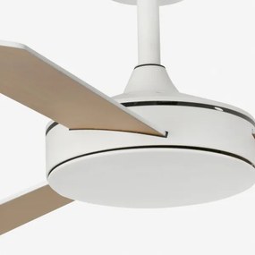 FARO 33603DC - Mennyezeti ventilátor MINI MALLORCA S barna/fehér á. 106 cm + távirányítás