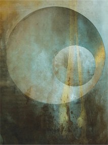 Flizelin fotótapéta Beton kerekek Minimalizmus Absztrakt 184x254 +ragasztó