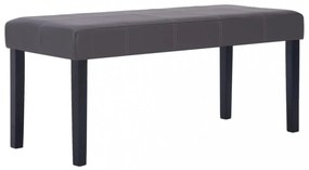 szürke műbőr pad 106 cm