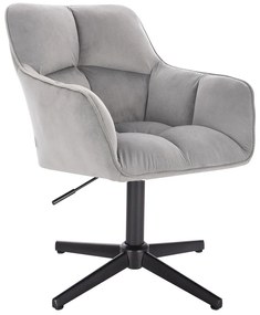 HR550CROSS Acél modern velúr szék fekete lábbal