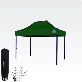 Piaci sátor eladó 2x3m | Gyorsan felállítható sátor - 3 oldalfal nélkül - Zöld